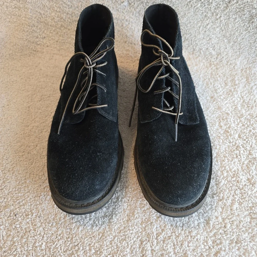 Sorel Men's Black Ankle Boots Madson II Chukka Suede NM2281‎ Sz 8.5